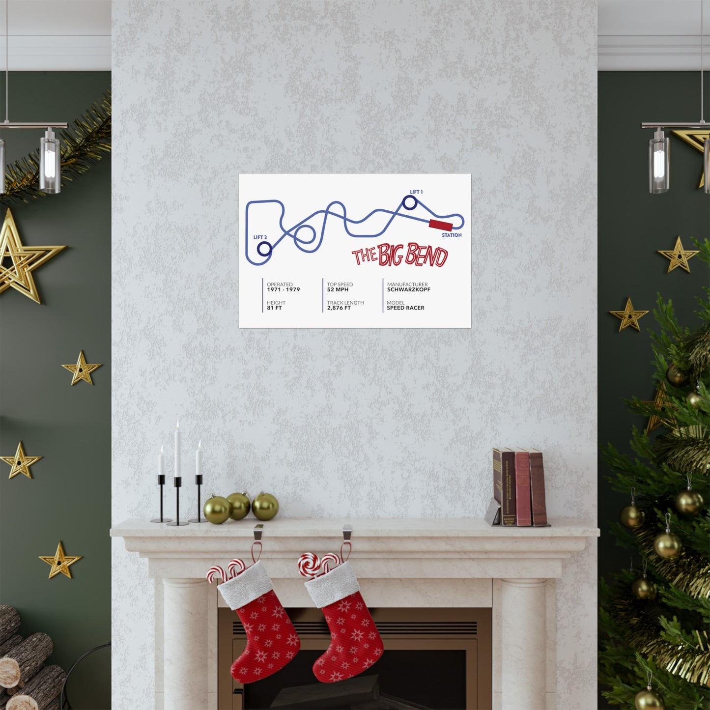 The Big Bend Roller Coaster Poster