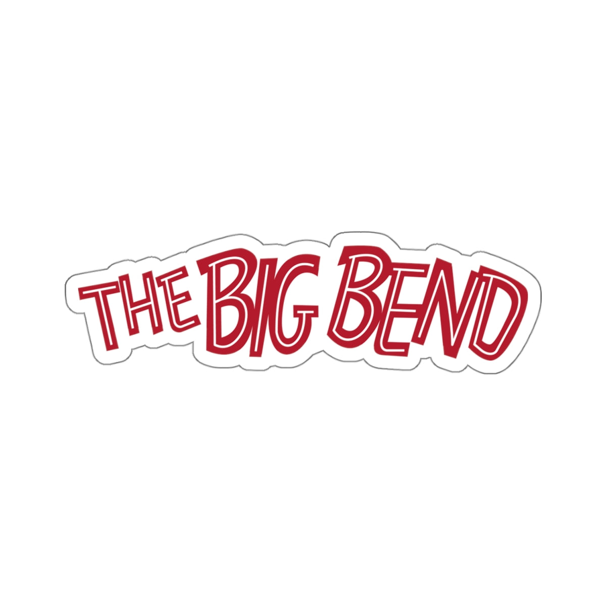The Big Bend Roller Coaster Retro Sticker