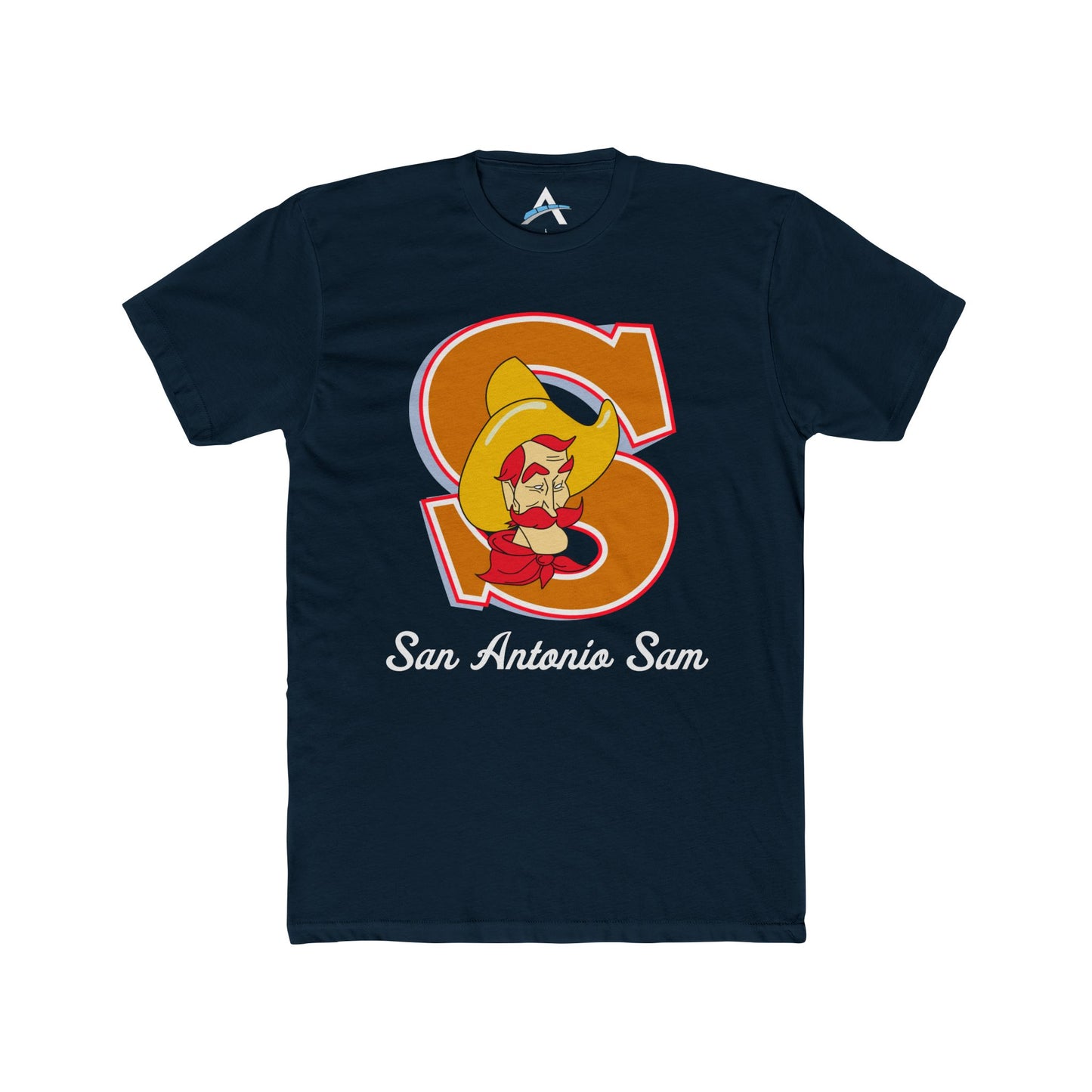 "San Antonio Sam" Retro Cotton Crew Tee