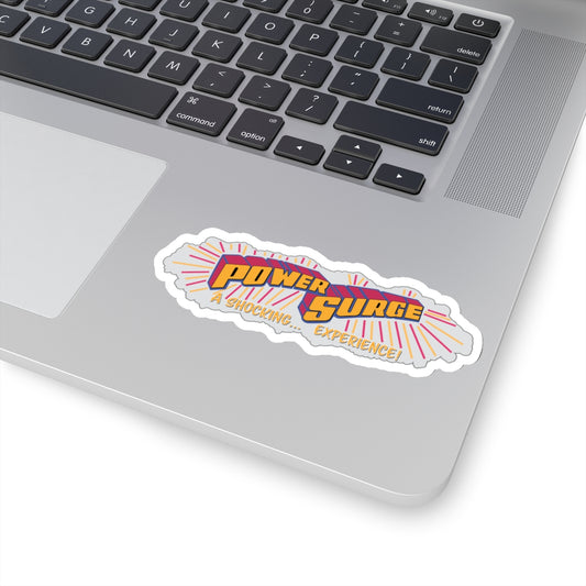 Power Surge Water Ride Retro Sticker