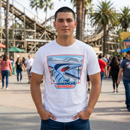 Avalanche Bobsled Retro Cotton Crew Tee
