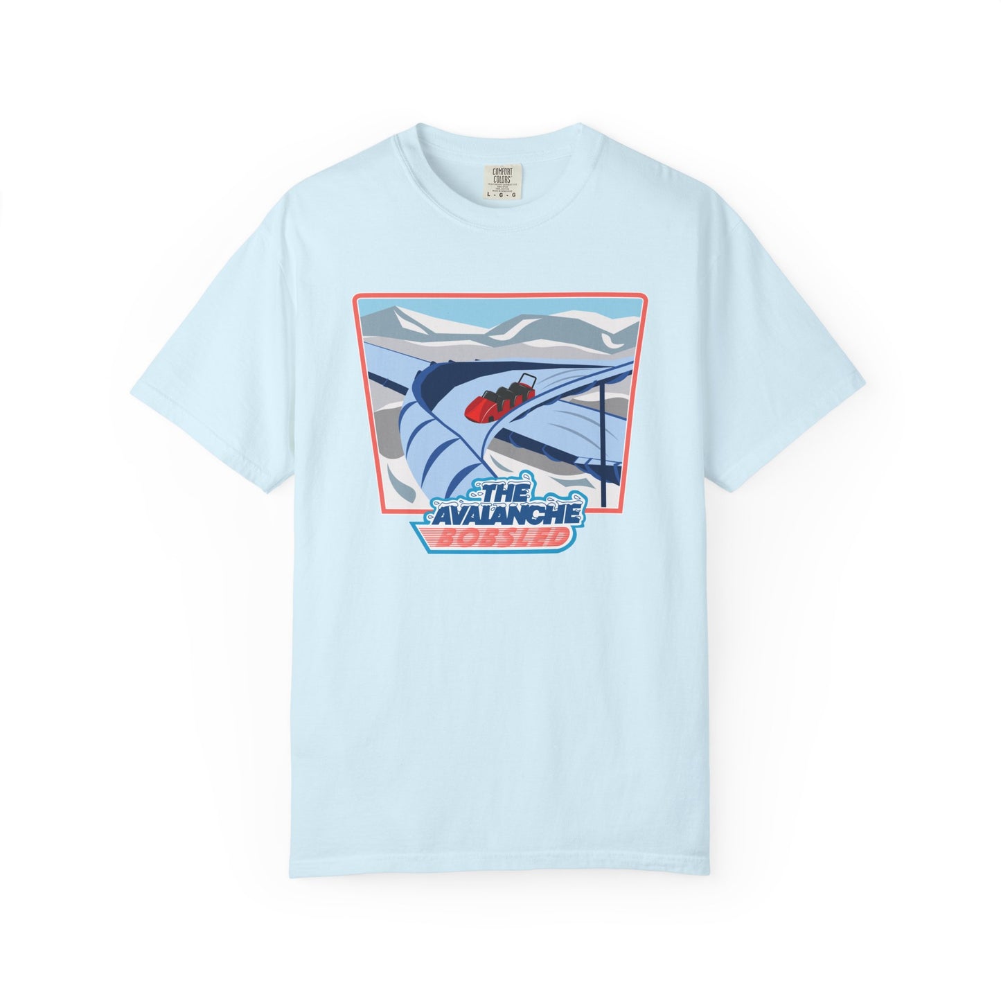 Avalanche Bobsled Retro Unisex Garment-Dyed T-Shirt