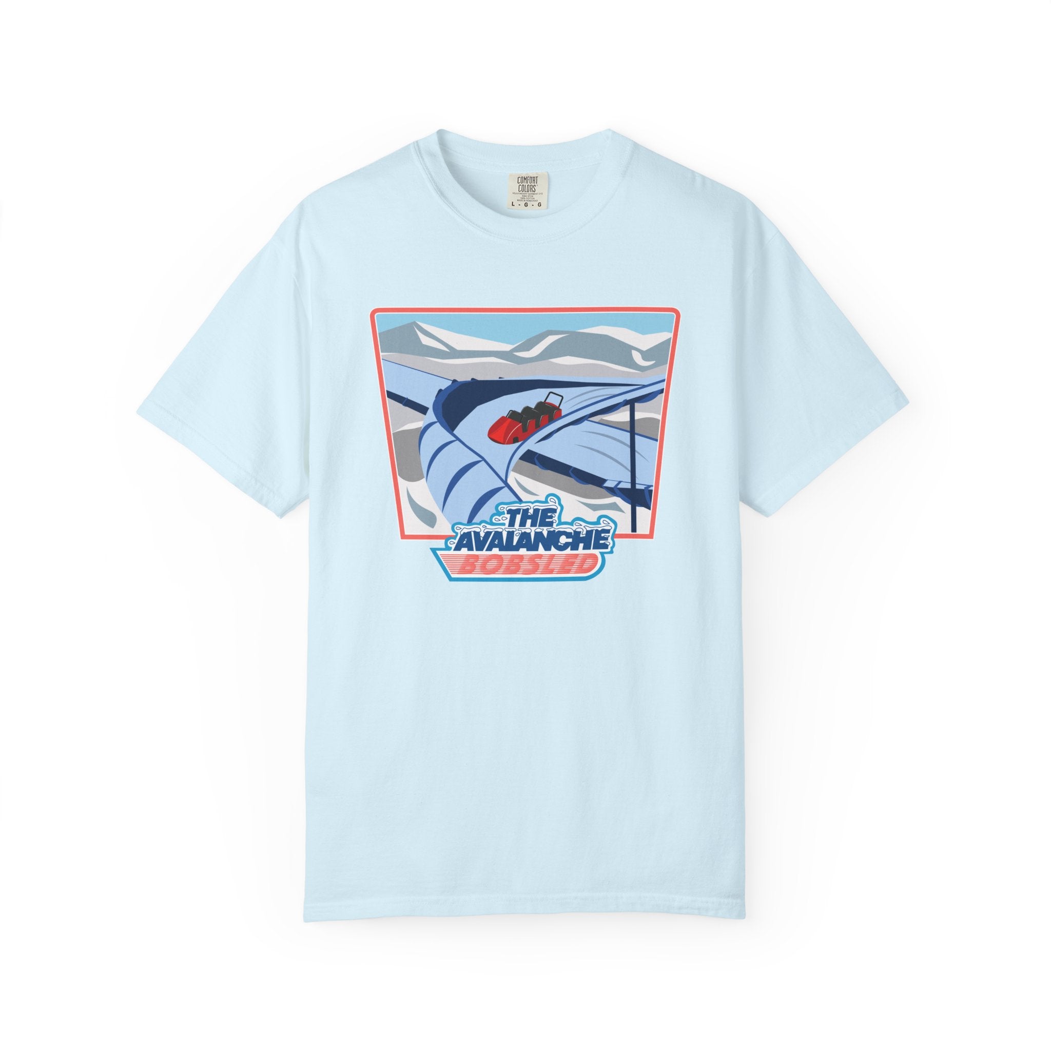 Avalanche Bobsled Retro Unisex Garment-Dyed T-Shirt