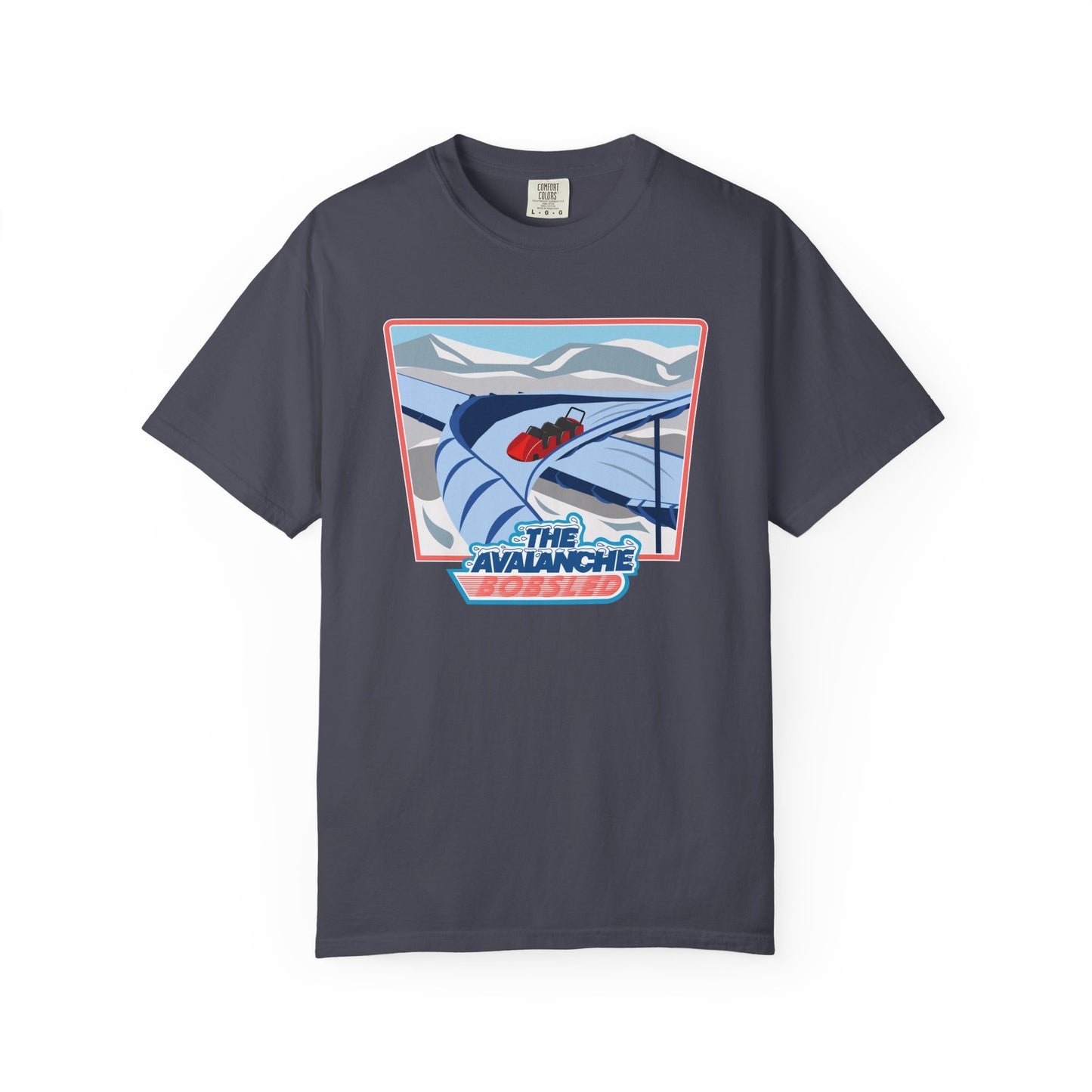 Avalanche Bobsled Retro Unisex Garment-Dyed T-Shirt