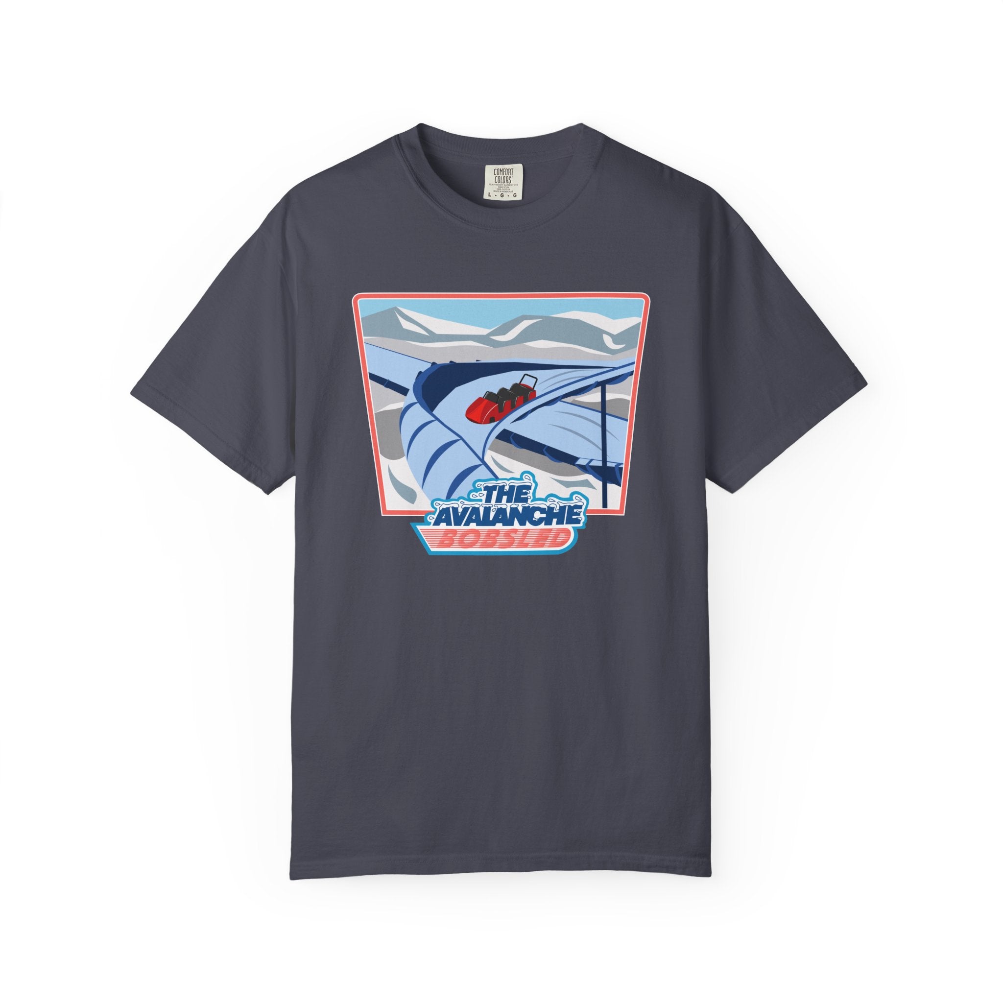 Avalanche Bobsled Retro Unisex Garment-Dyed T-Shirt
