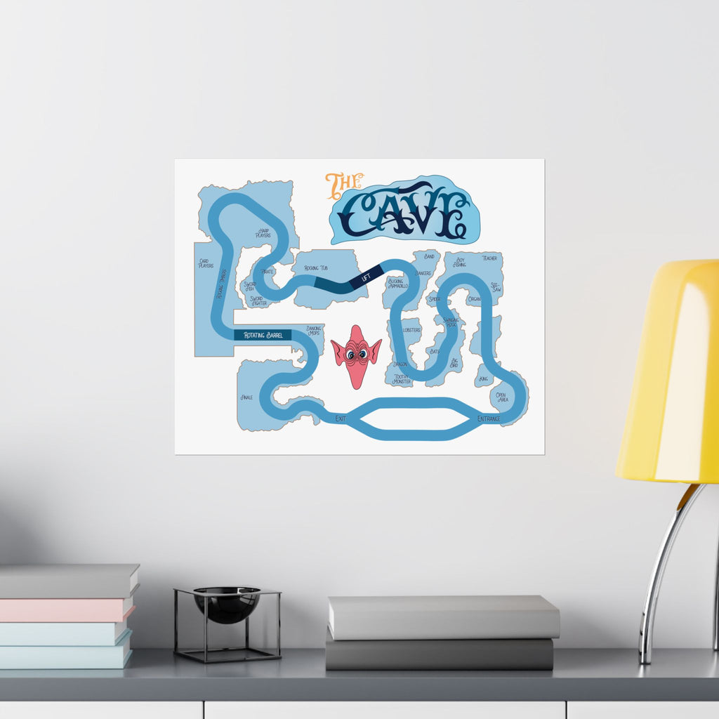 Original Speelunker Cave - Six Flags Over Texas Print