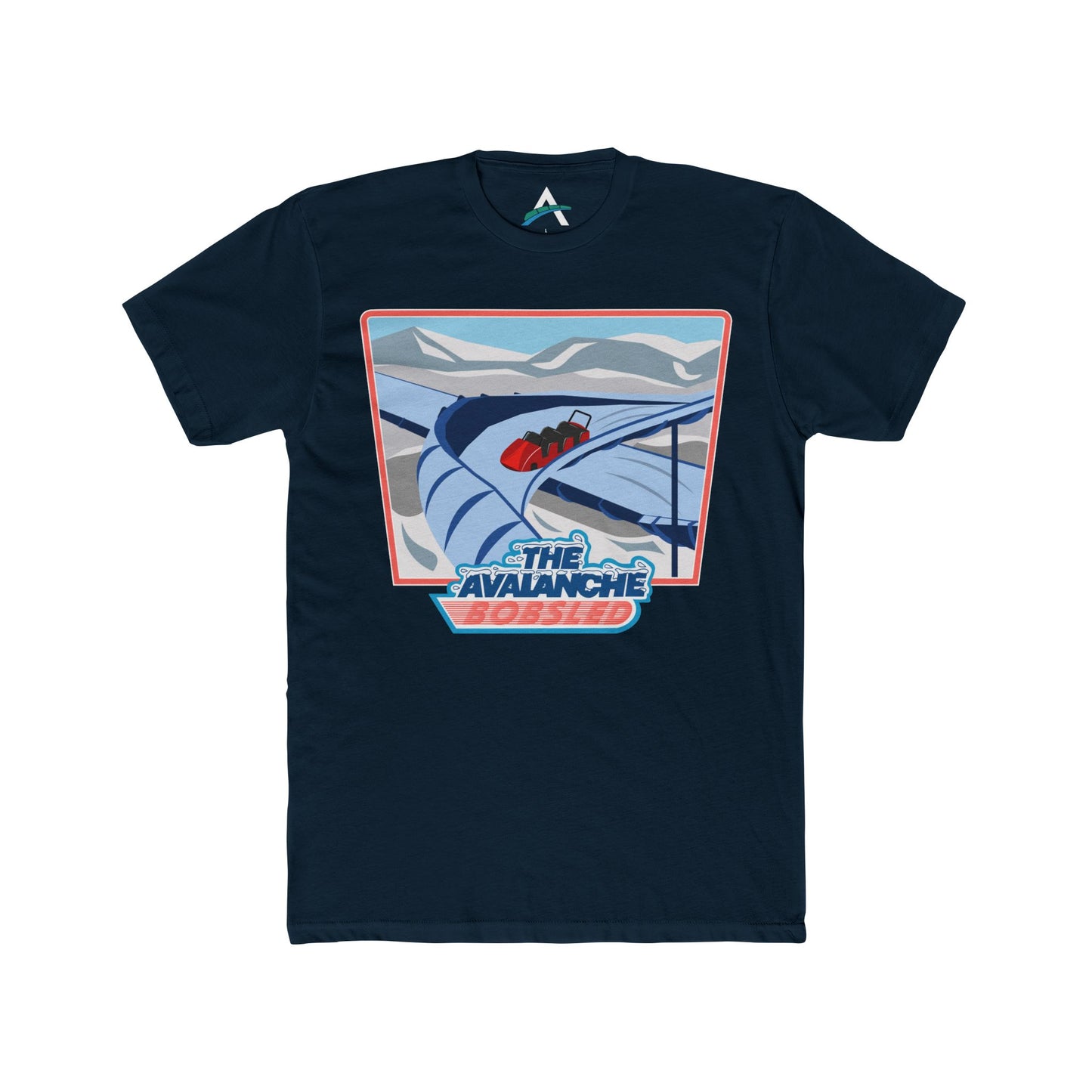 Avalanche Bobsled Retro Cotton Crew Tee