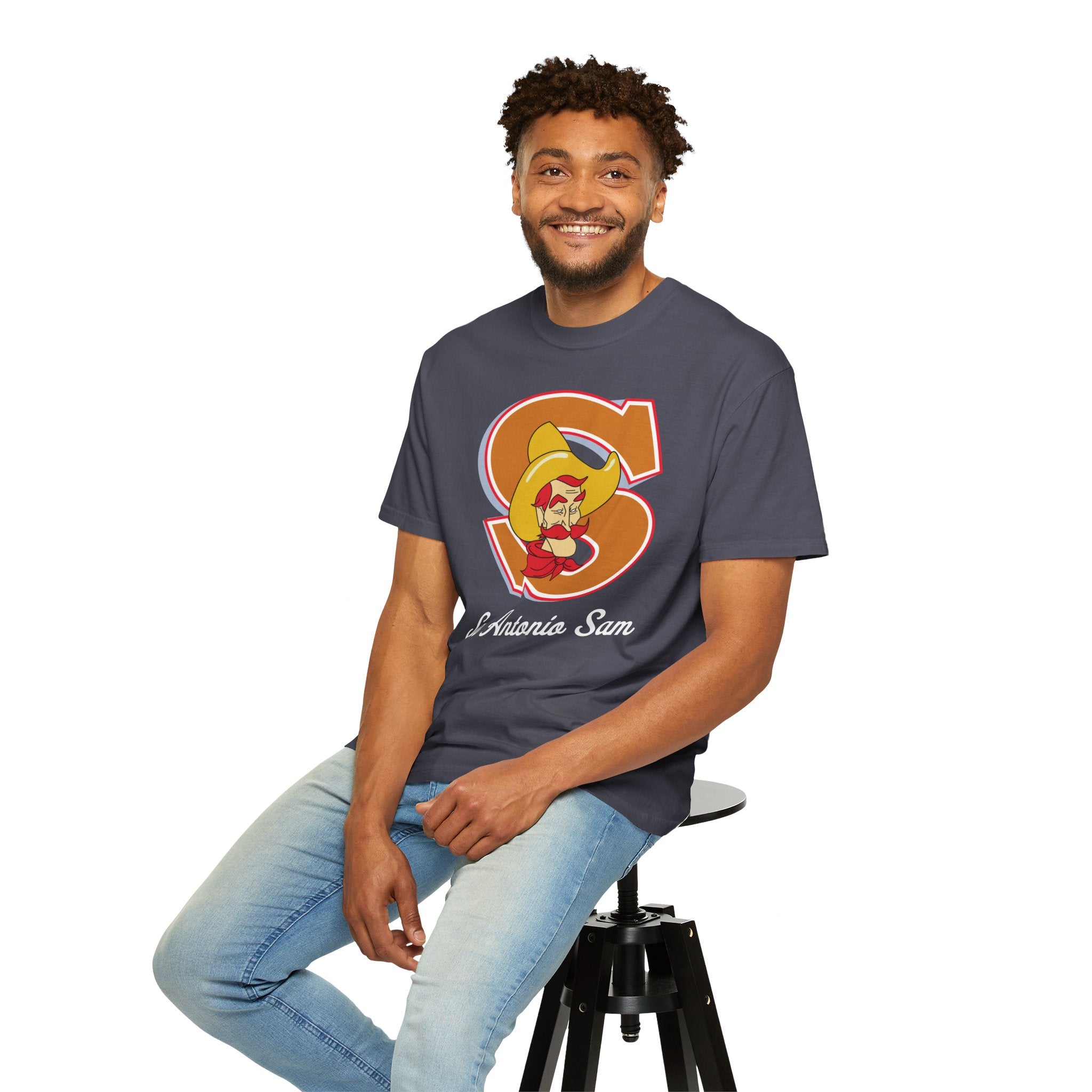 "San Antonio Sam" Retro Unisex Garment-Dyed T-Shirt