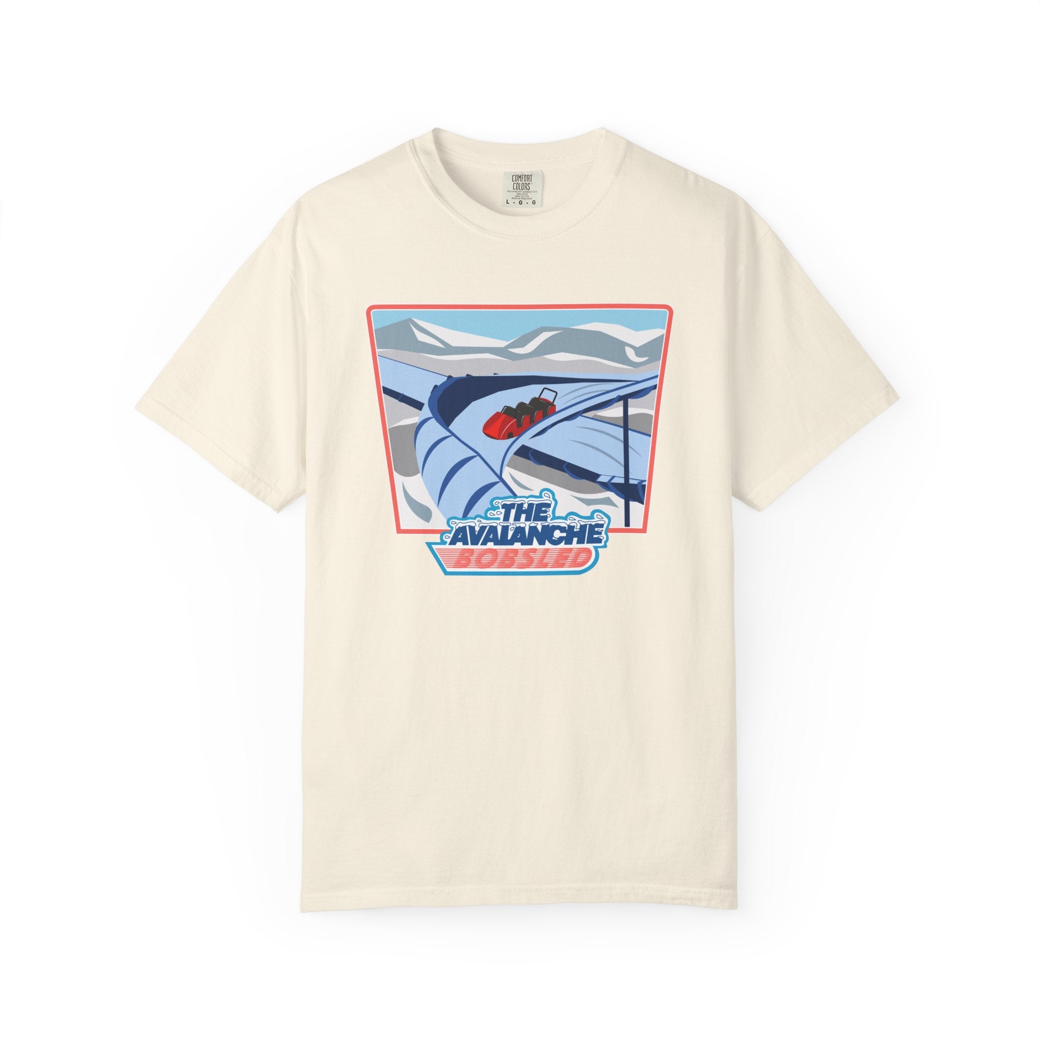 Avalanche Bobsled Retro Unisex Garment-Dyed T-Shirt