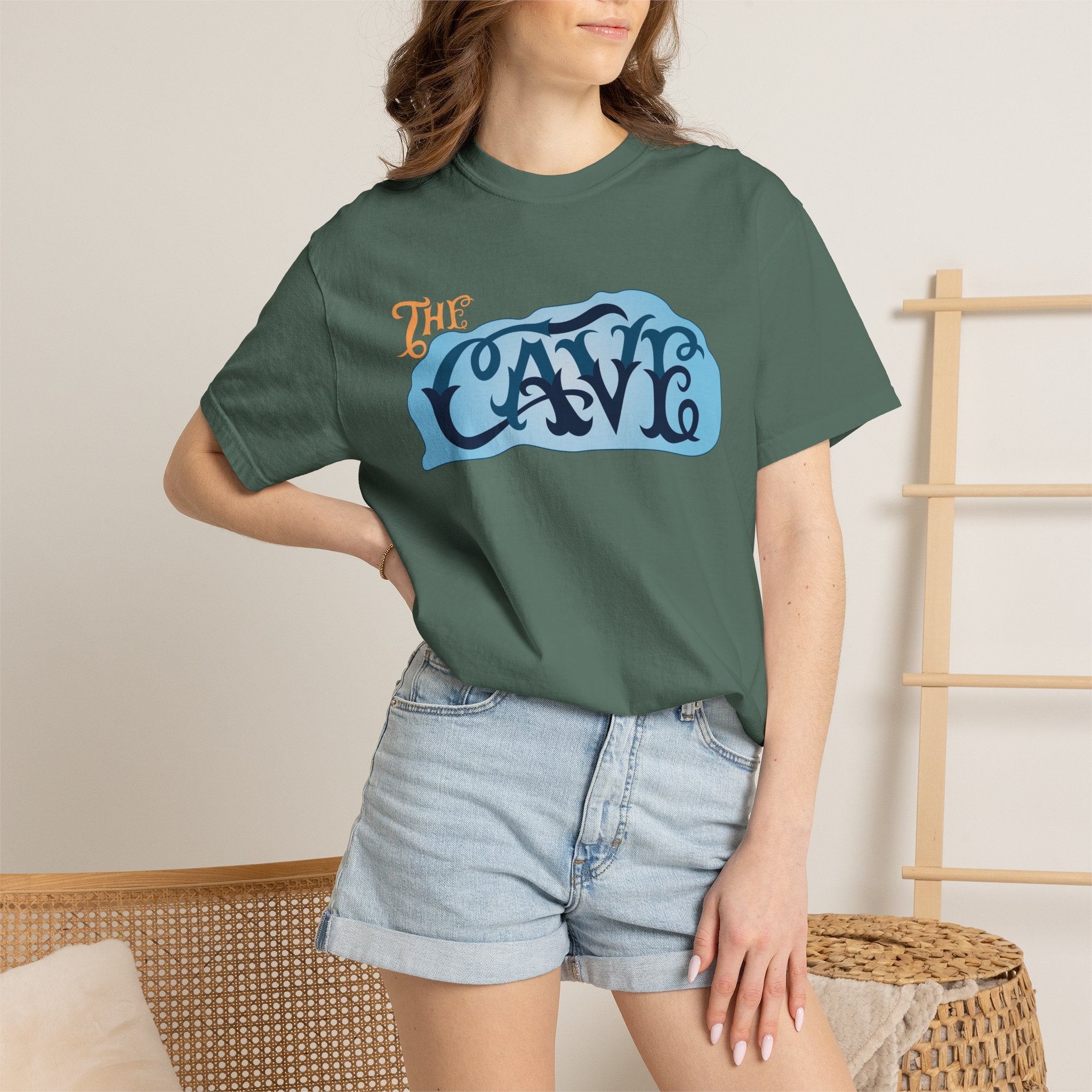Speelunker Cave Dark Ride Retro Unisex Garment-Dyed T-Shirt