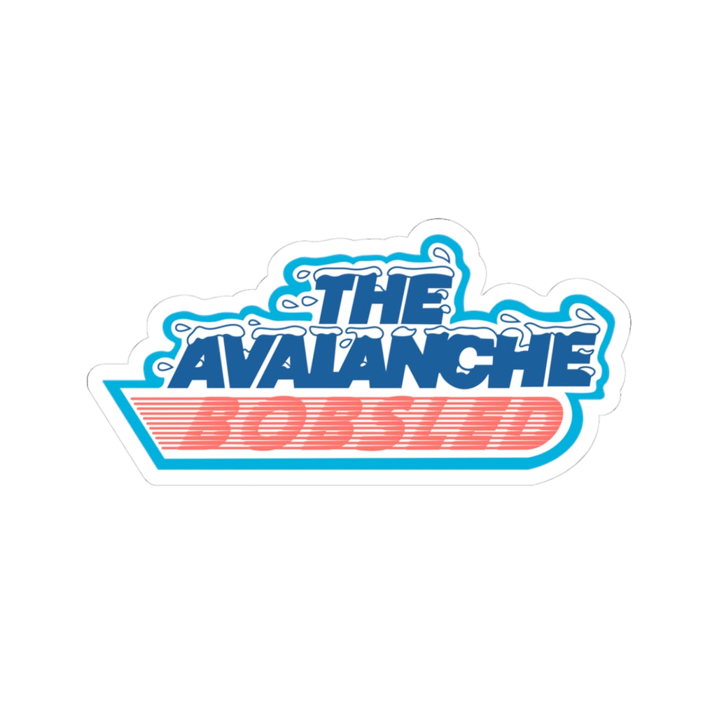 Avalanche Bobsled Retro Sticker
