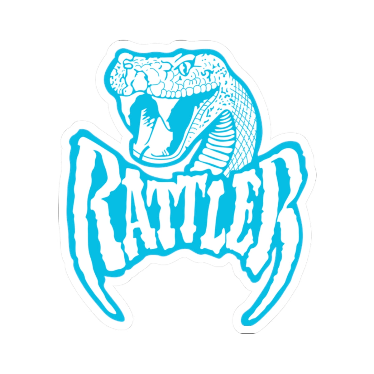 The Rattler Roller Coaster Retro Sticker