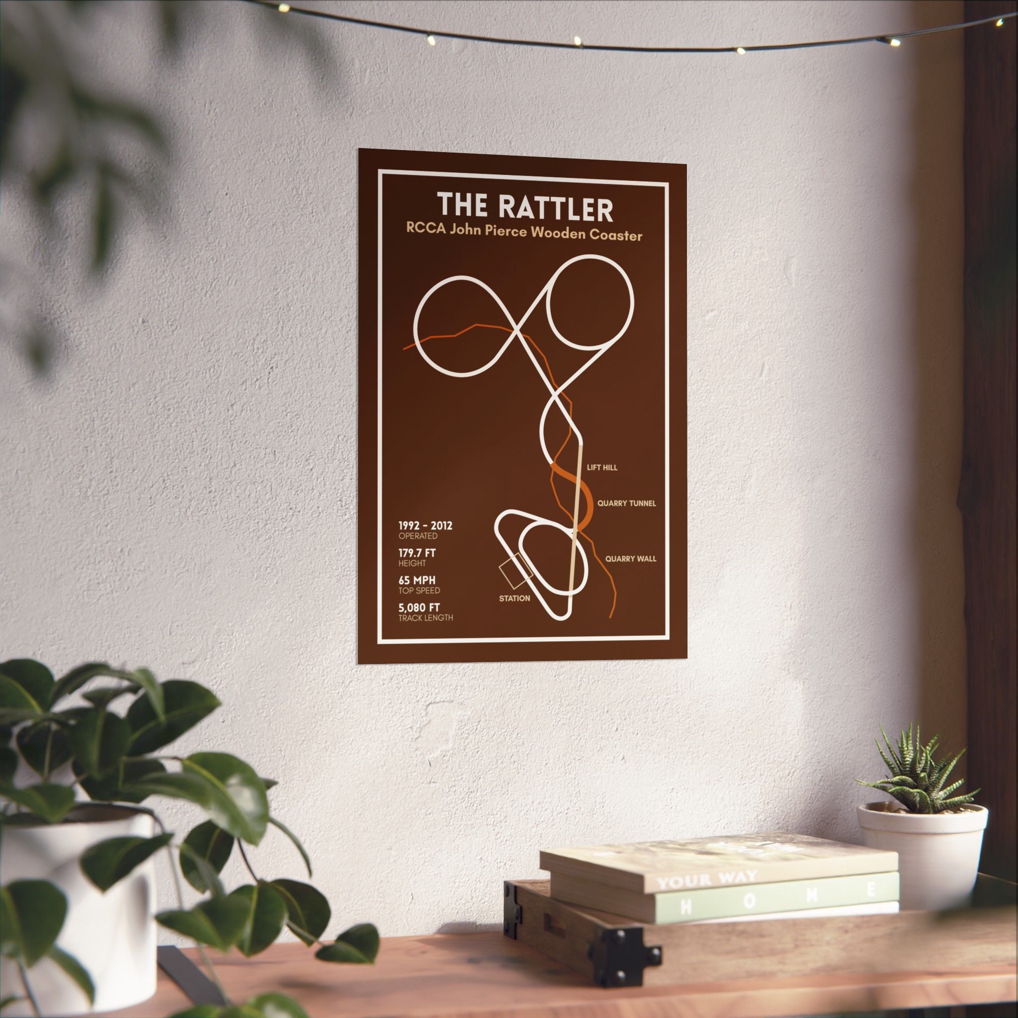 The Rattler - Six Flags Fiesta Texas Coaster Poster