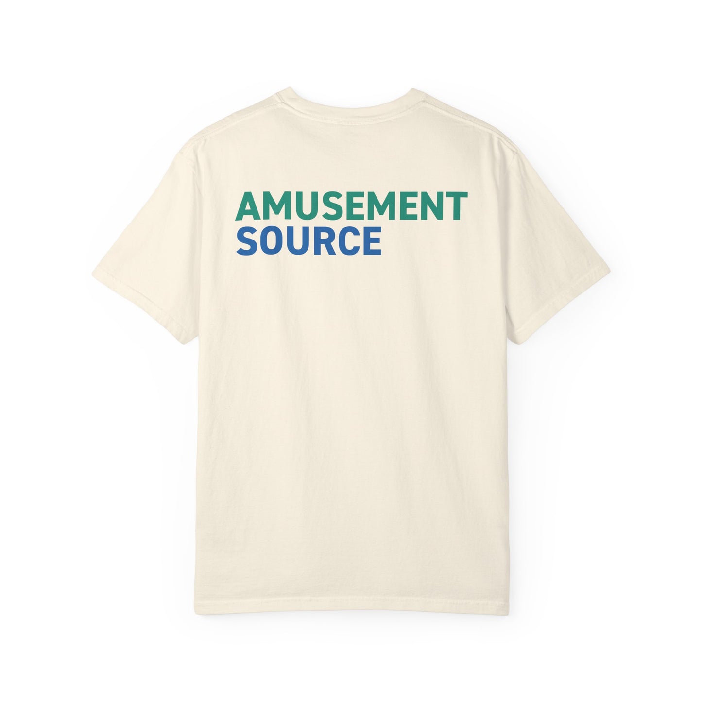 Amusement Source Front/Back Unisex Garment-Dyed T-Shirt