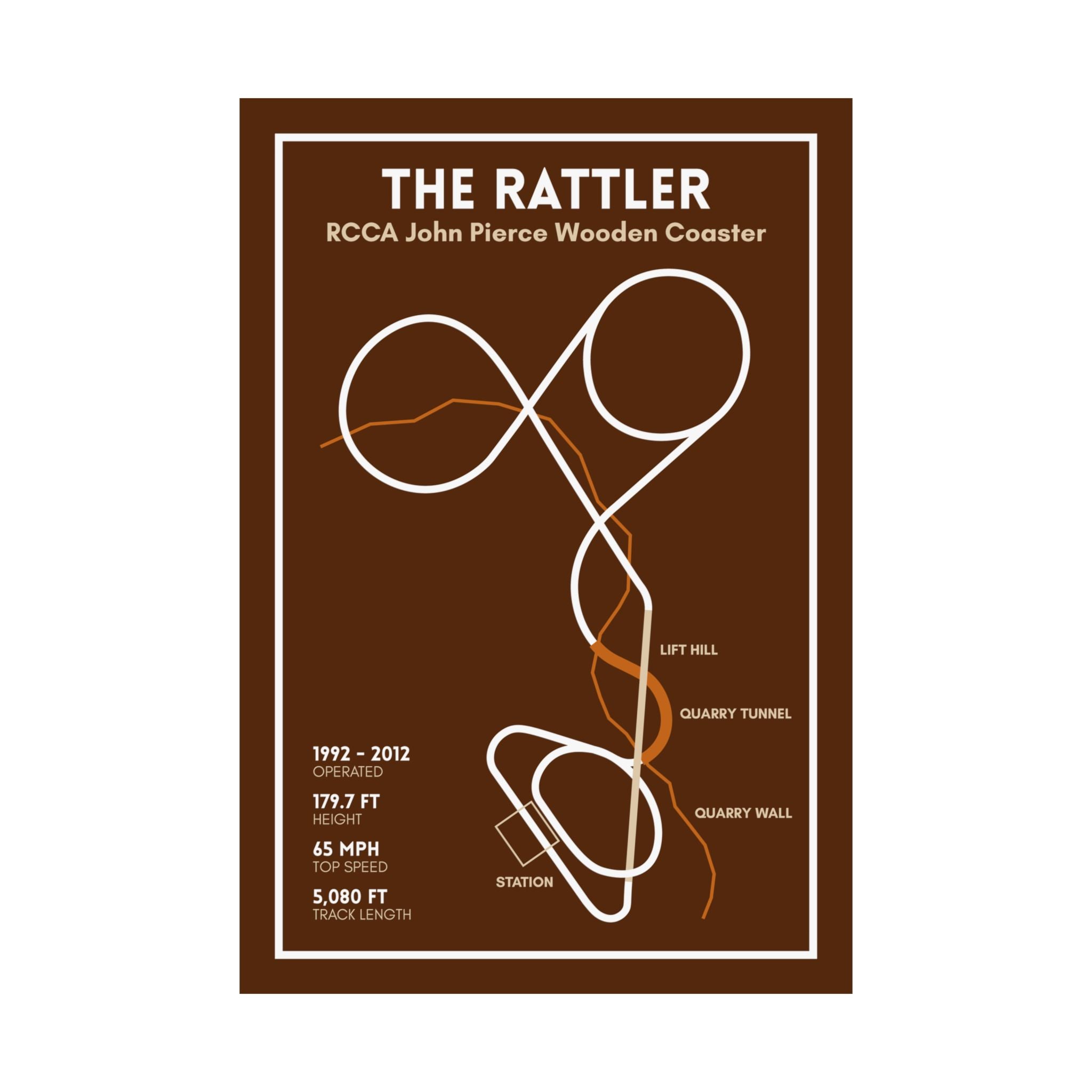 The Rattler - Six Flags Fiesta Texas Coaster Poster