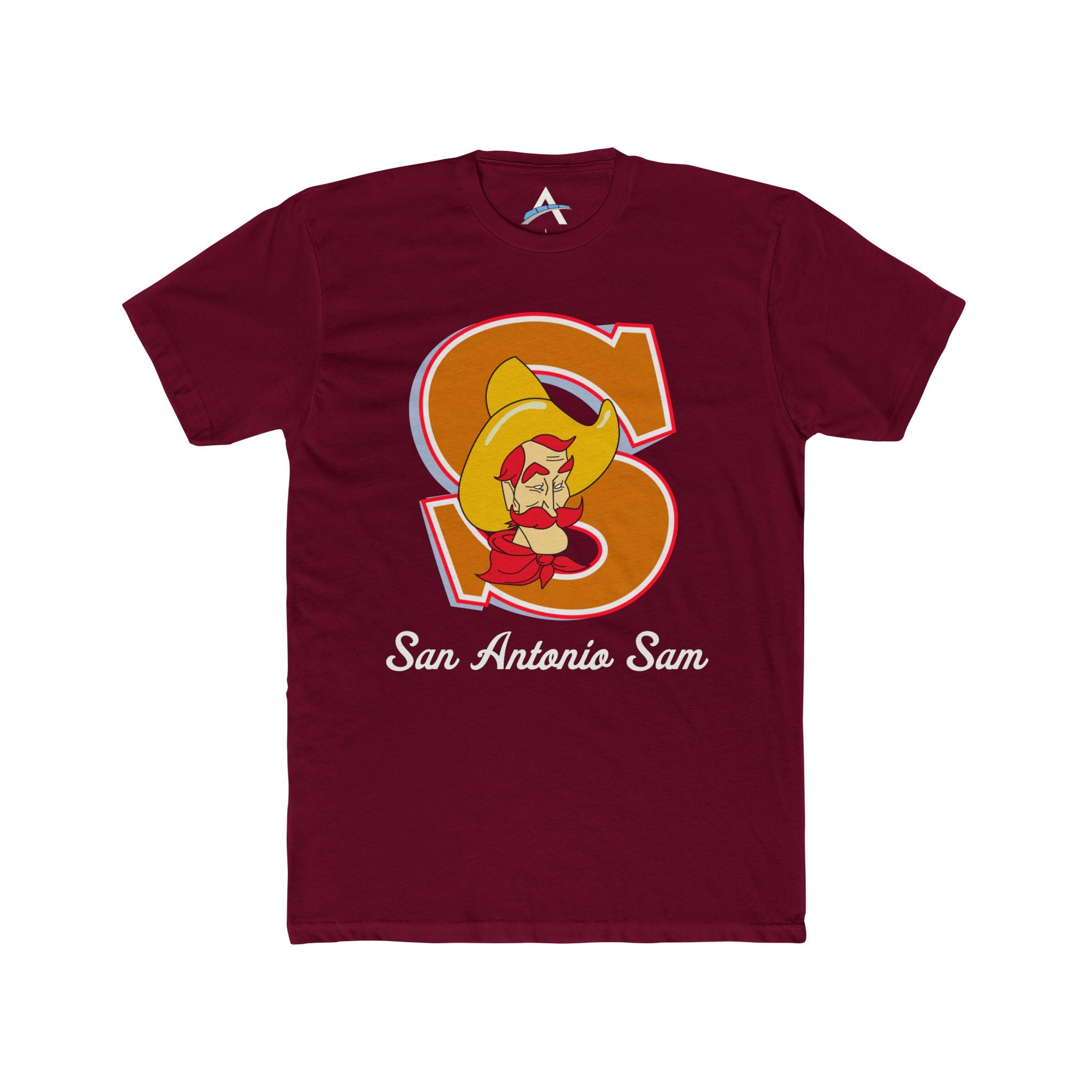 "San Antonio Sam" Retro Cotton Crew Tee