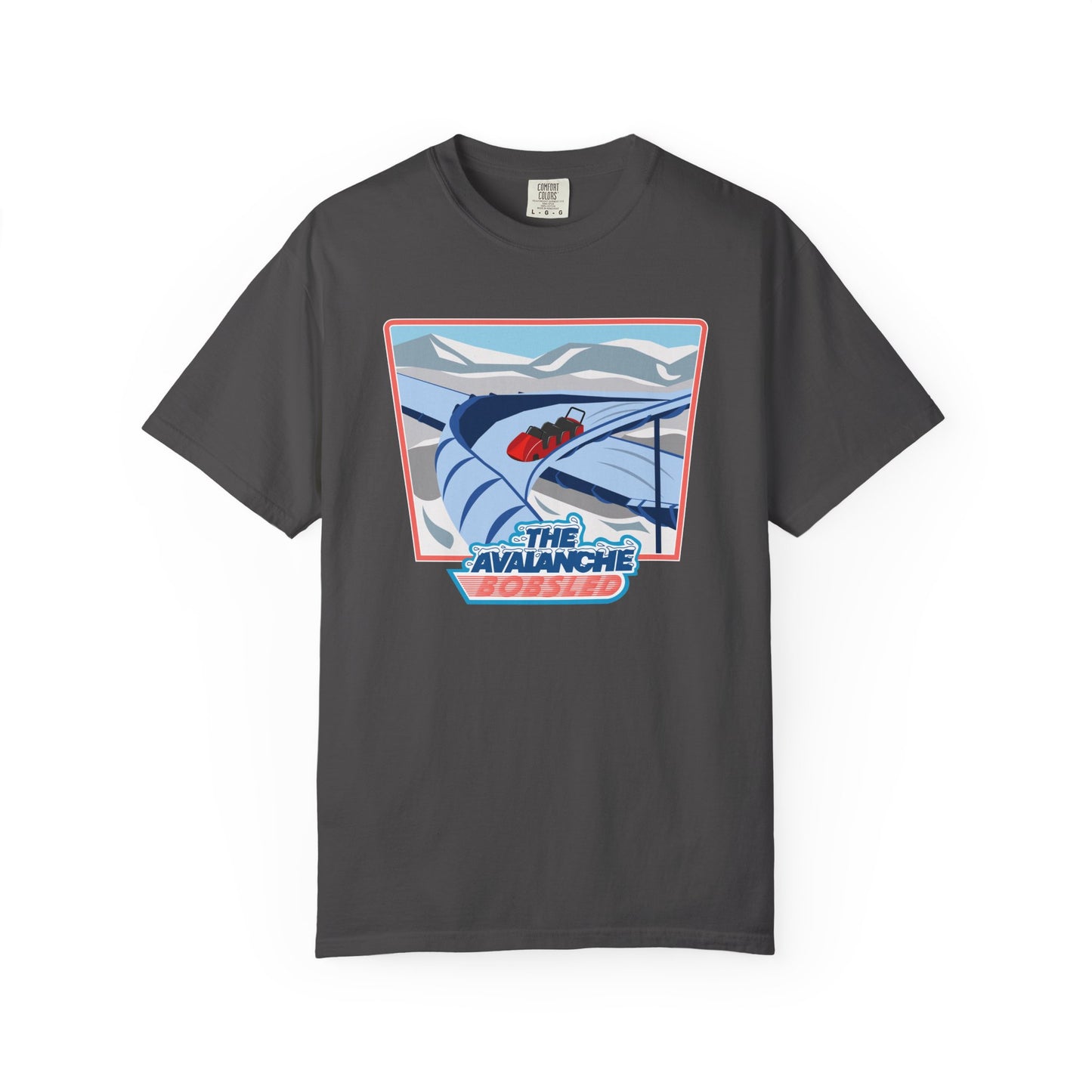 Avalanche Bobsled Retro Unisex Garment-Dyed T-Shirt