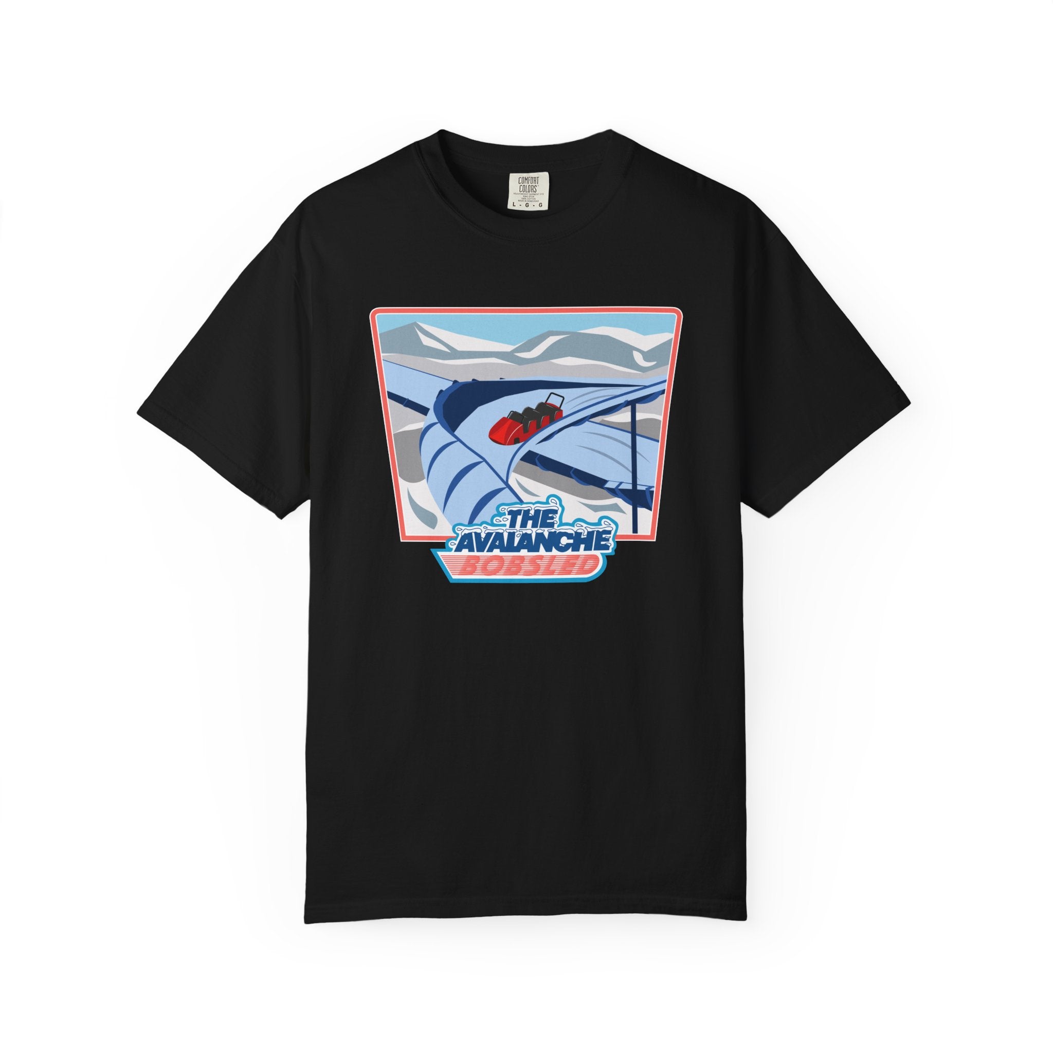 Avalanche Bobsled Retro Unisex Garment-Dyed T-Shirt