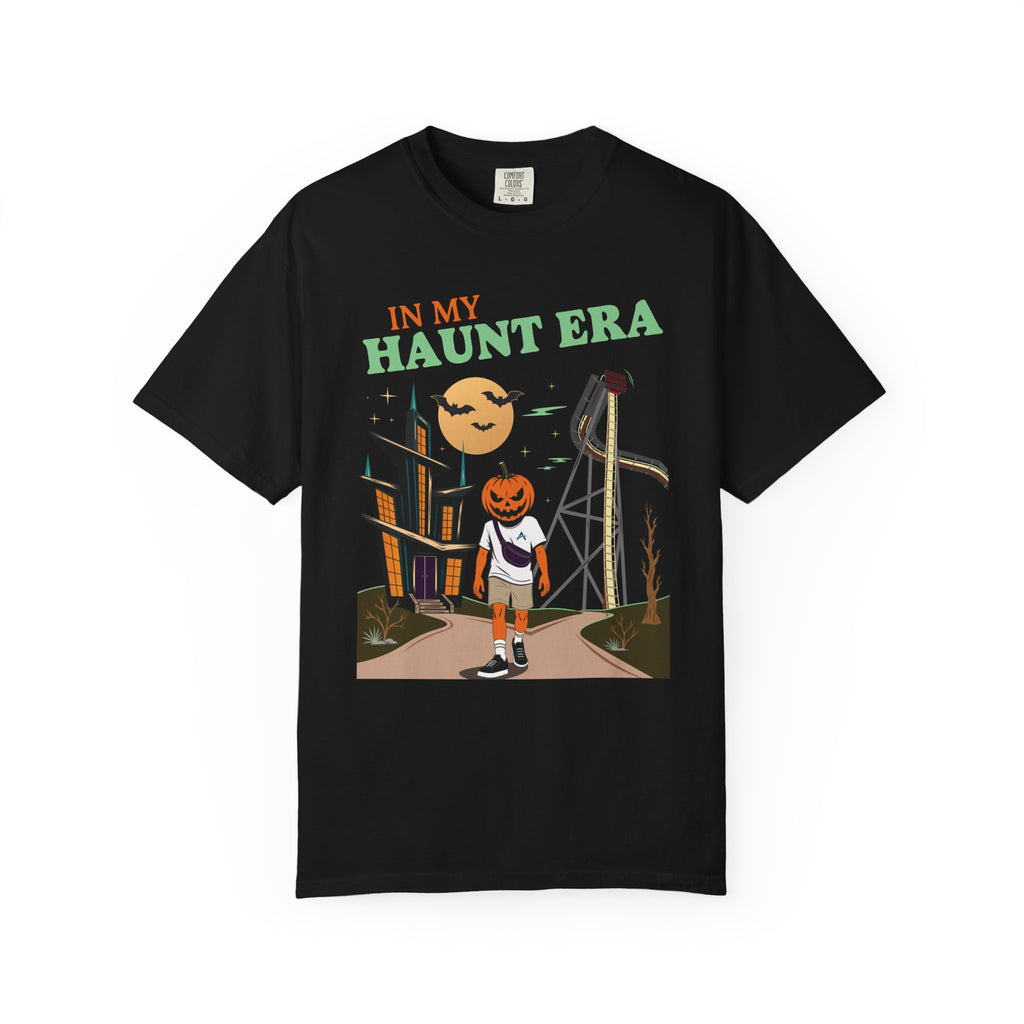 "In My Haunt Era" Pumpkin Man Halloween 2026 Unisex Garment-Dyed T-Shirt