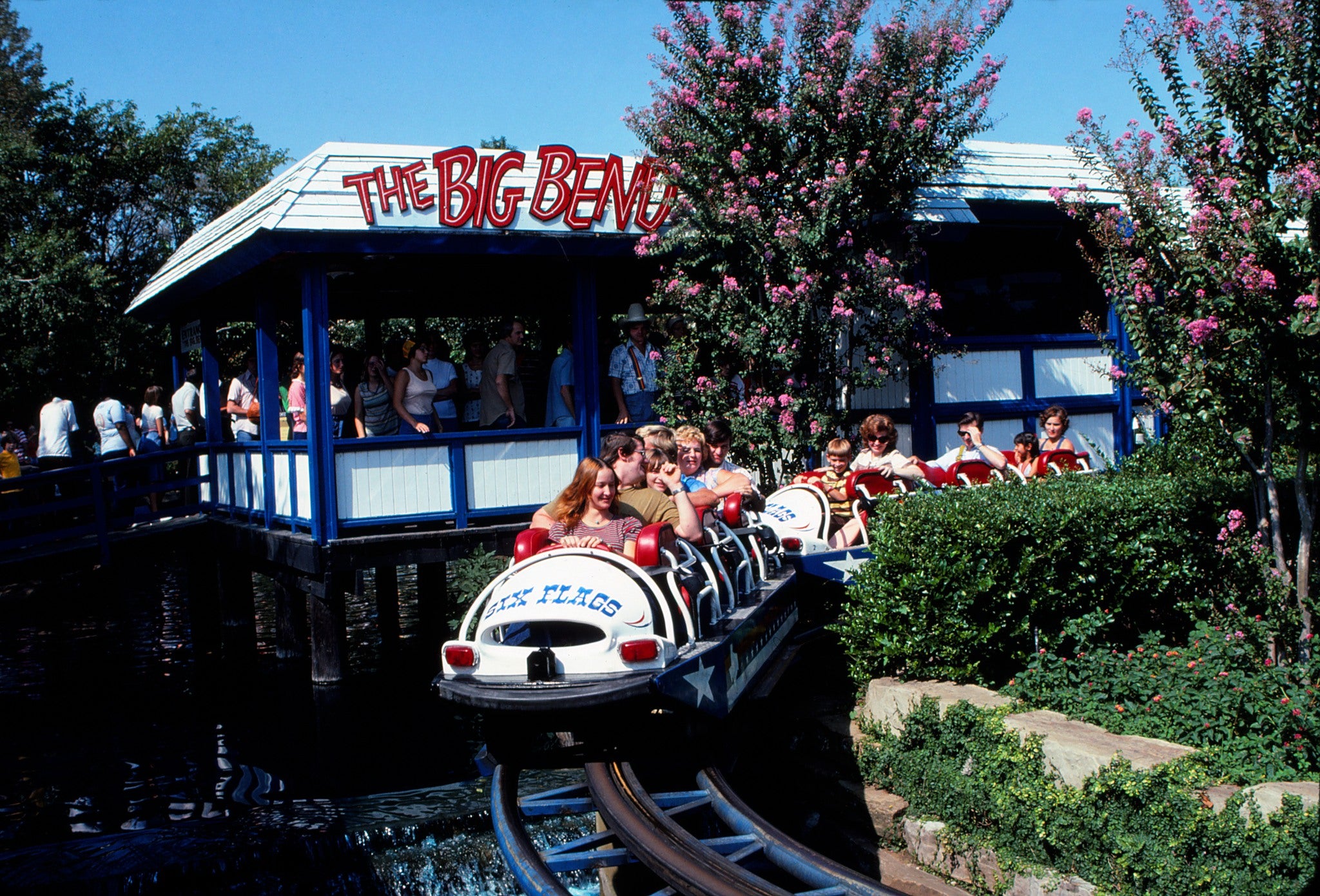 The Big Bend Roller Coaster Retro Sticker