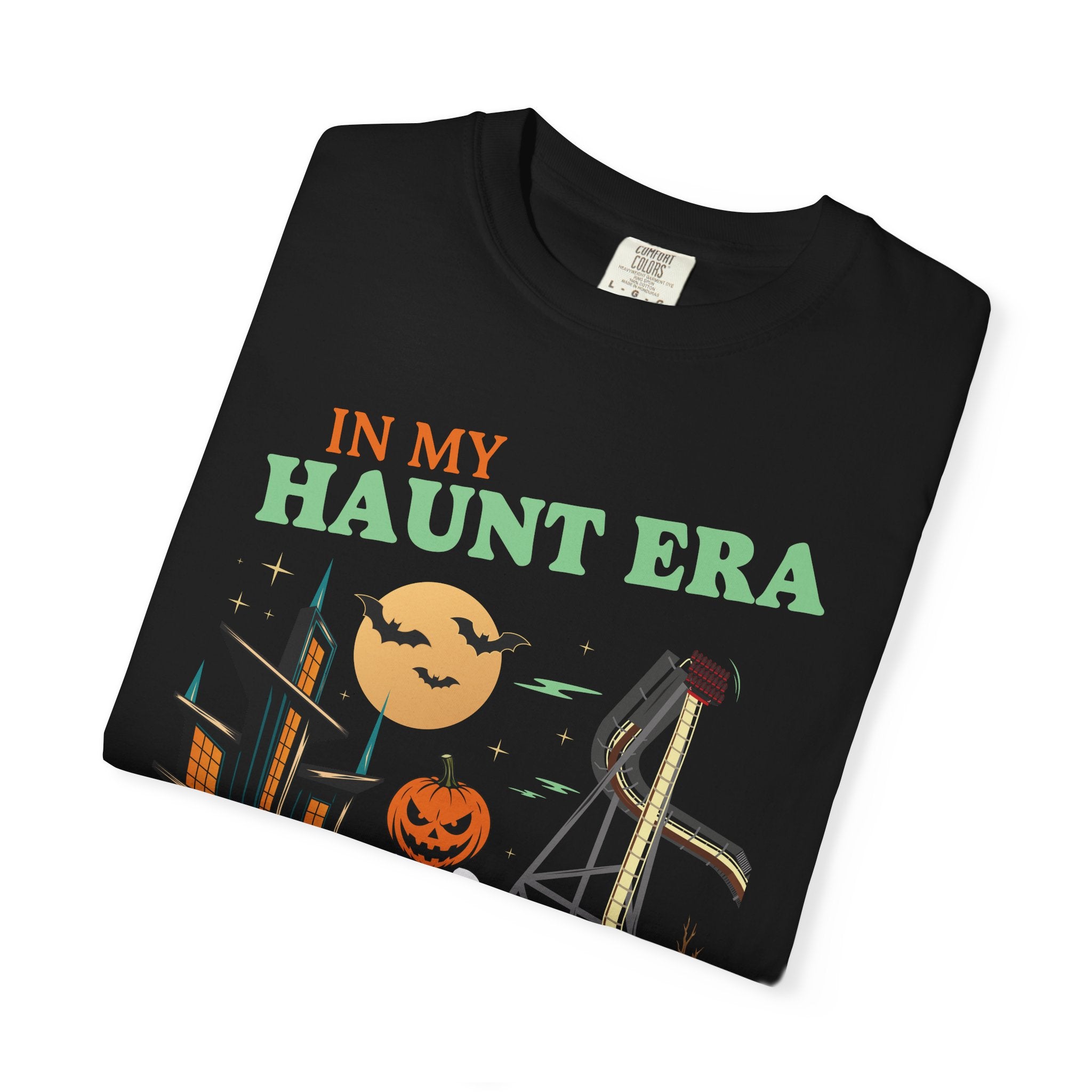 "In My Haunt Era" Pumpkin Man Halloween 2026 Unisex Garment-Dyed T-Shirt