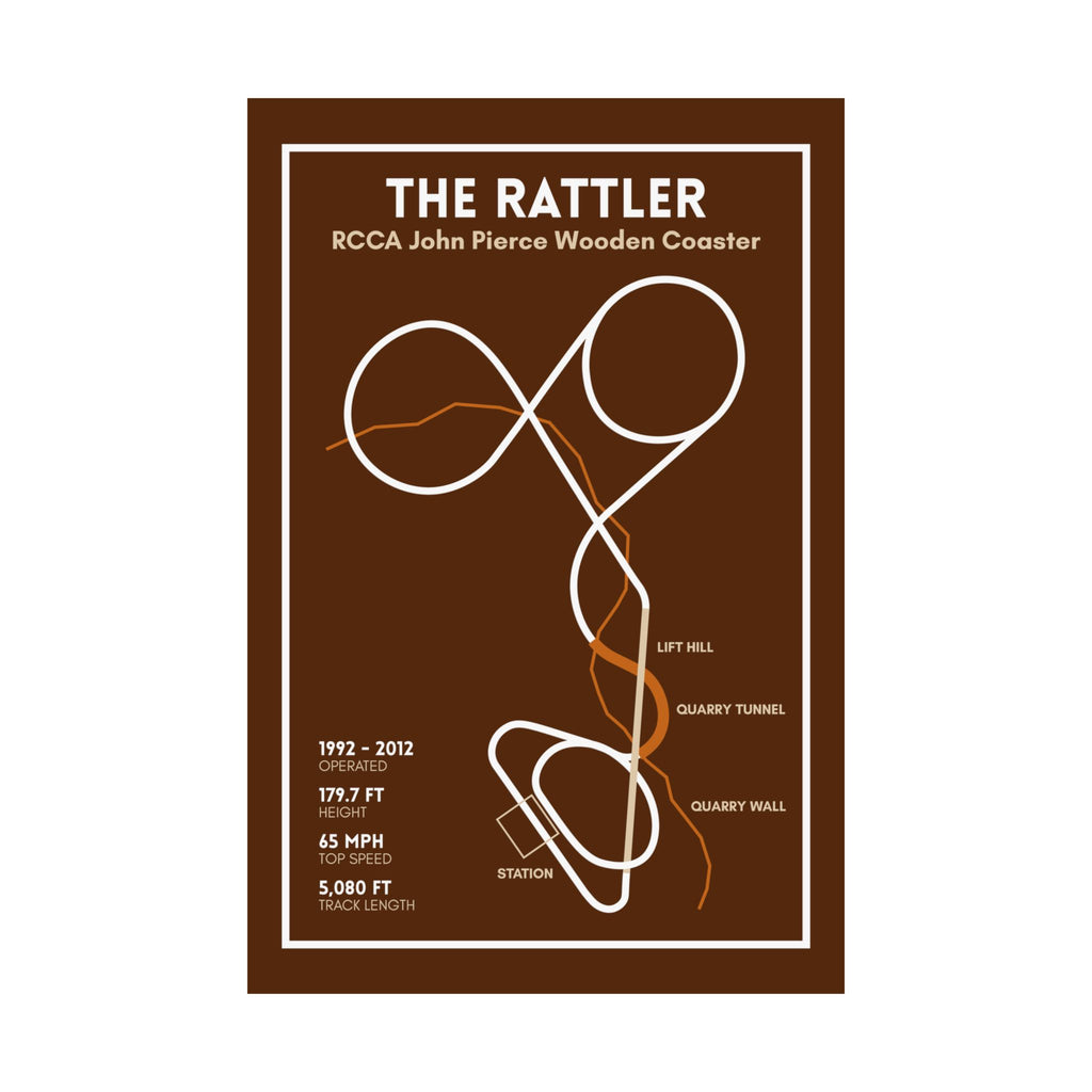 The Rattler - Six Flags Fiesta Texas Coaster Poster