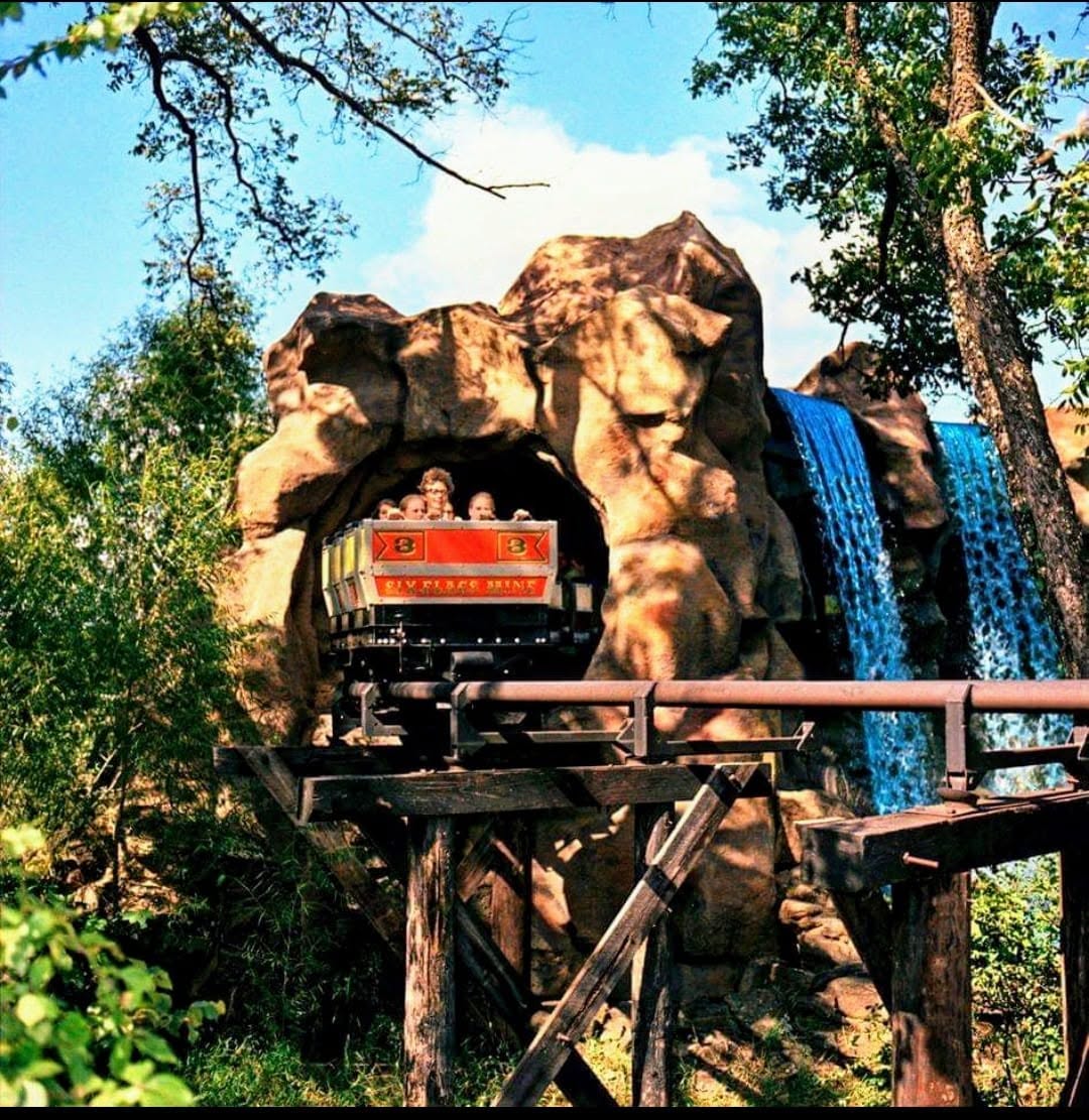 Runaway Mine Train - Six Flags Over Texas Coaster Poster