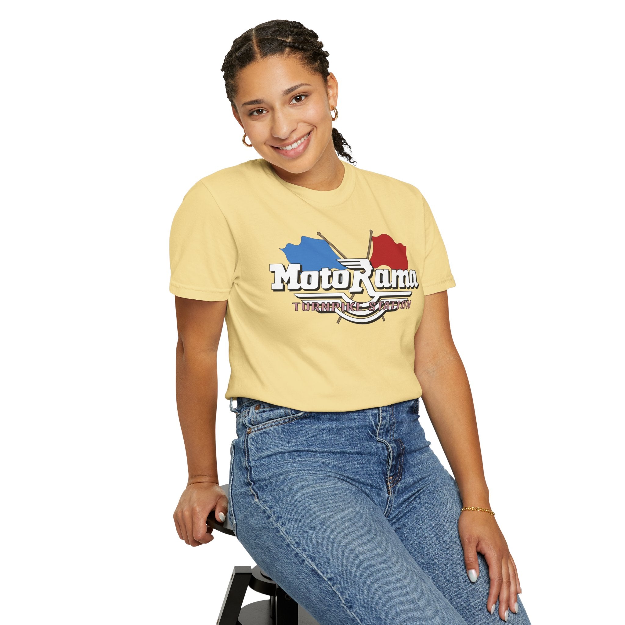 MotoRama Turnpike Ride Retro Unisex Garment-Dyed T-Shirt
