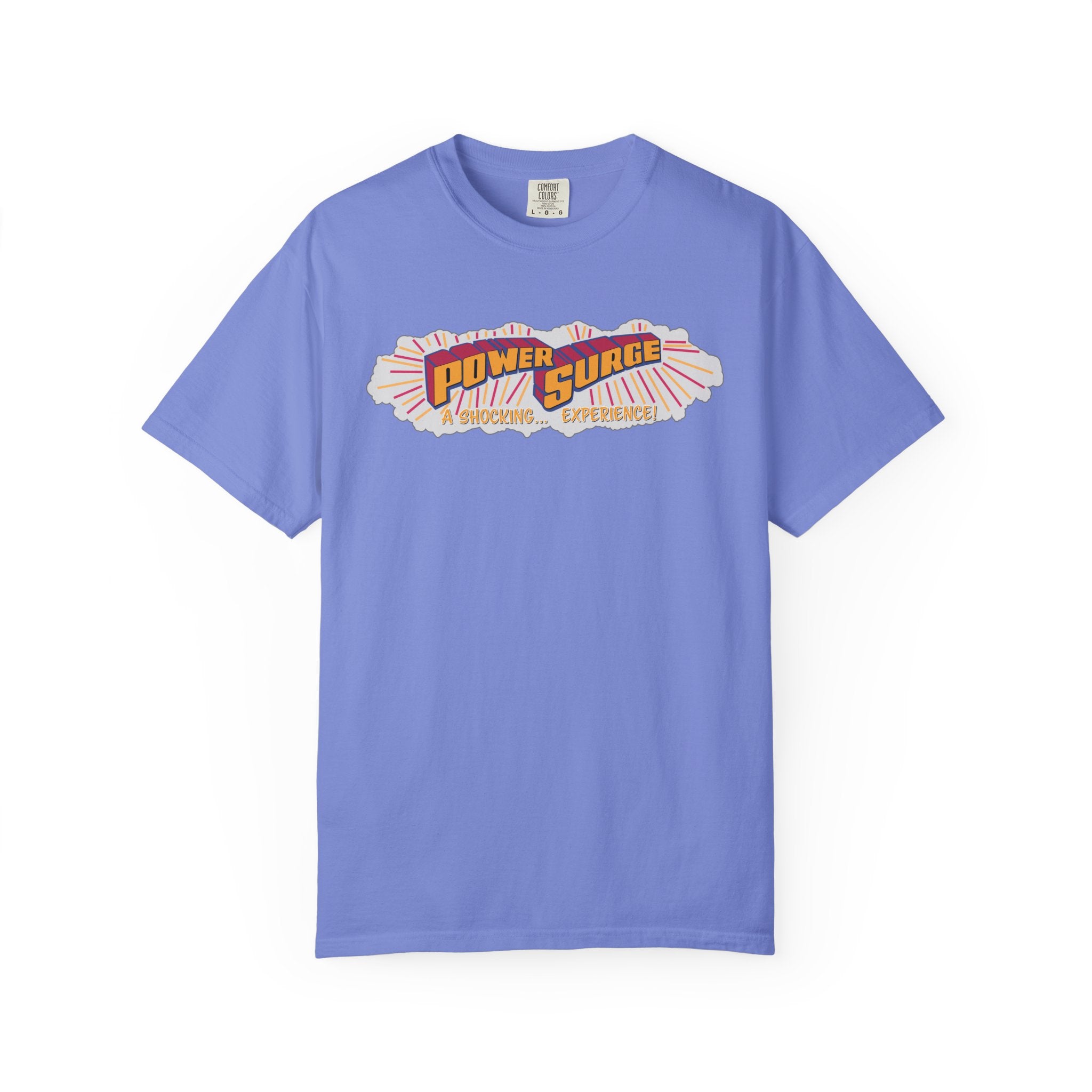 Power Surge Water Ride Retro Unisex Garment-Dyed T-Shirt
