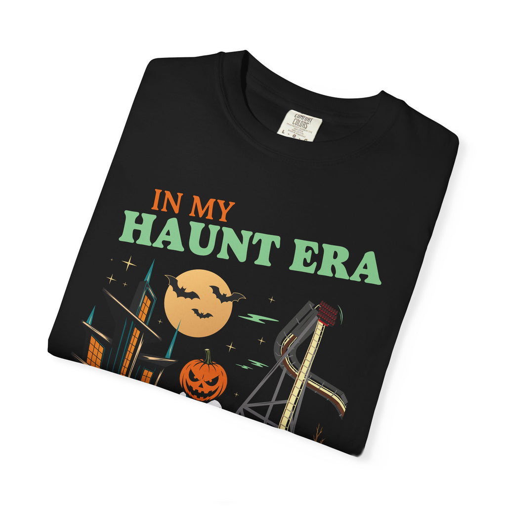 "In My Haunt Era" Pumpkin Woman Halloween 2026 Unisex Garment-Dyed T-Shirt