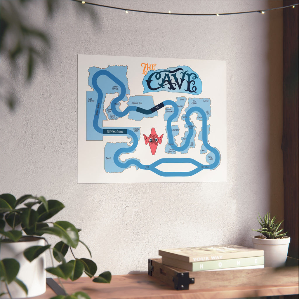 Original Speelunker Cave - Six Flags Over Texas Print