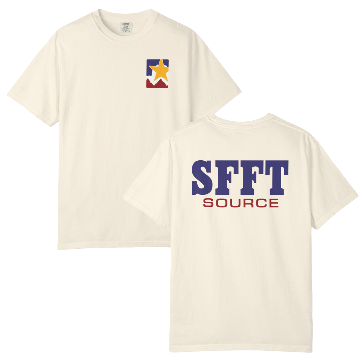SFFT Source Front/Back Unisex Garment-Dyed T-Shirt